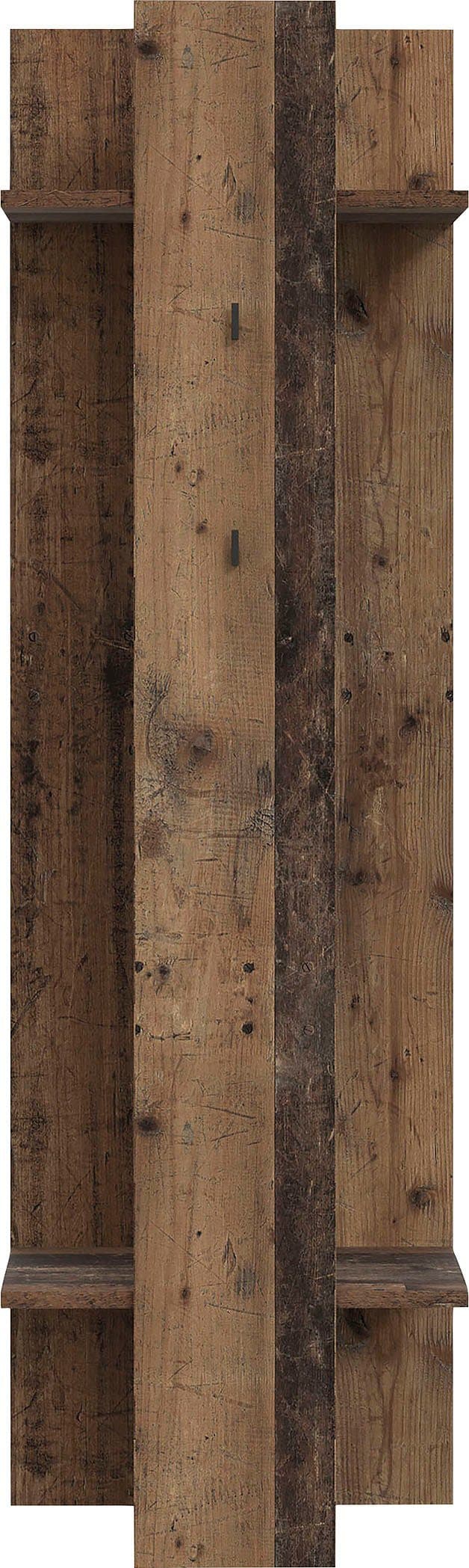 FORTE Garderobenpaneel Clif | Holztöne