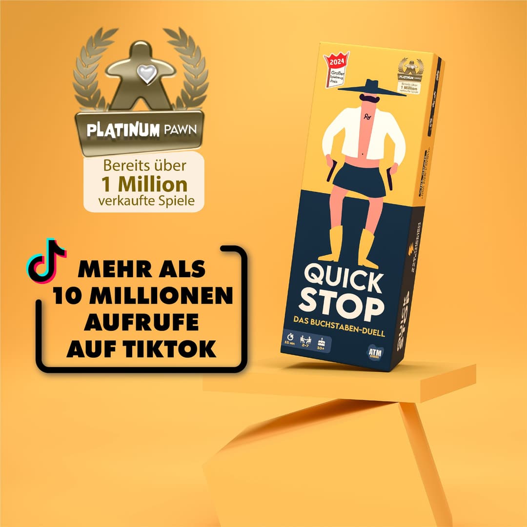 ATM GAMING Spiel Quickstop Das BuchstabenDuell | Mehrfarbig
