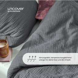 uncover by SCHIESSER Bettwäsche Lennox | Grau