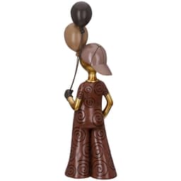 GILDE Dekofigur Figur Ballonjunge | Braun