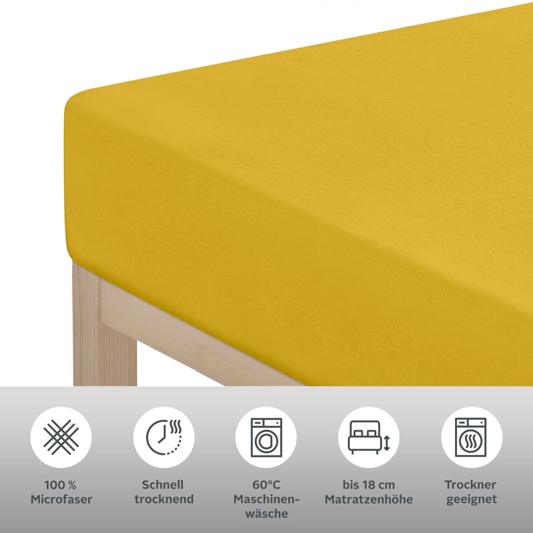 OTTO home Spannbettlaken PAPRIKA | Gelb