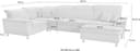 DOMO collection Wohnlandschaft Franzi | Grau 5