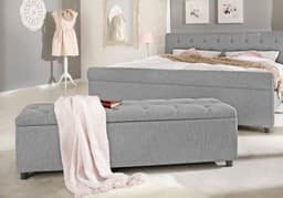 Home affaire Polsterbank Goronna | Grau