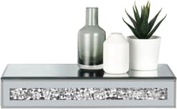 MIRRORS AND MORE Wandregal Glitty | Silber