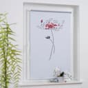 Seitenzugrollo Druck Blume | Weiß