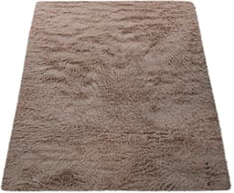 Paco Home Hochflor-Teppich Silky 591 | Braun