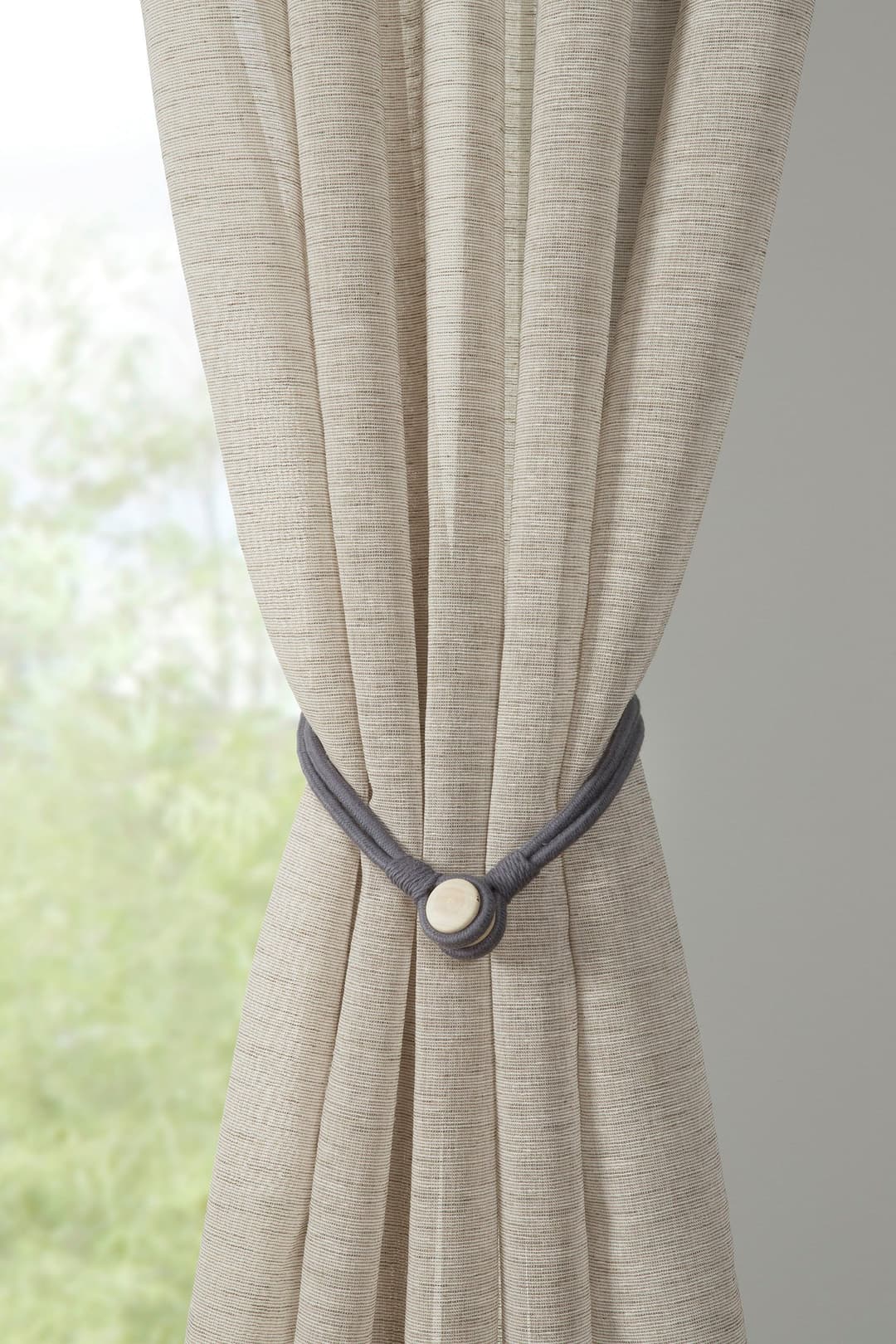 GARDINIA Raffspange Kordel | Grau