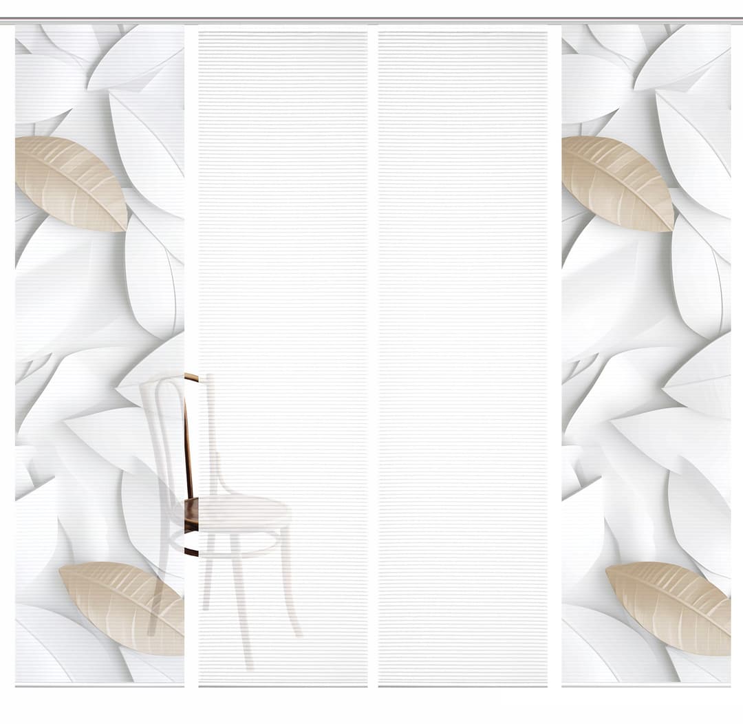 HOME in green Schiebegardine LISON | Beige