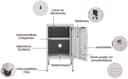 OTTO home Nachttisch Siena | Grau 3