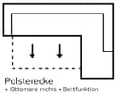 sit&more Ecksofa Valentine L-Form | Schwarz 5