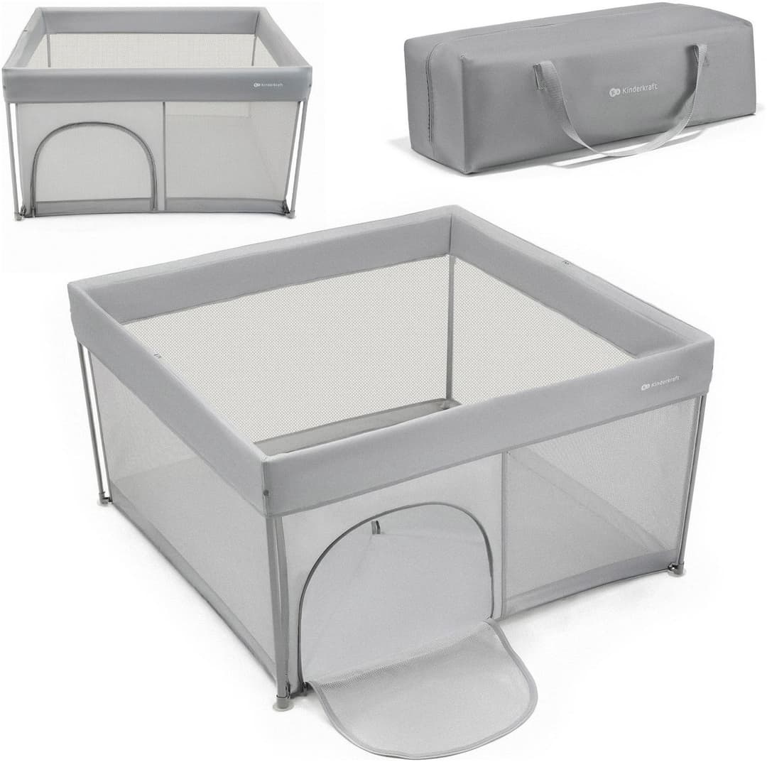 Kinderkraft Laufstall ZIKI | Grau