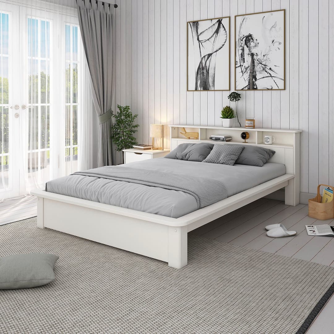 OTTO home KERO Massivholzbett | Weiß