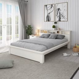 OTTO home KERO Massivholzbett | Weiß