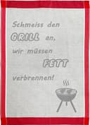 ROSS Geschirrtuch Schmeiss den Grill an, wir müssen Fett verbrennen 2