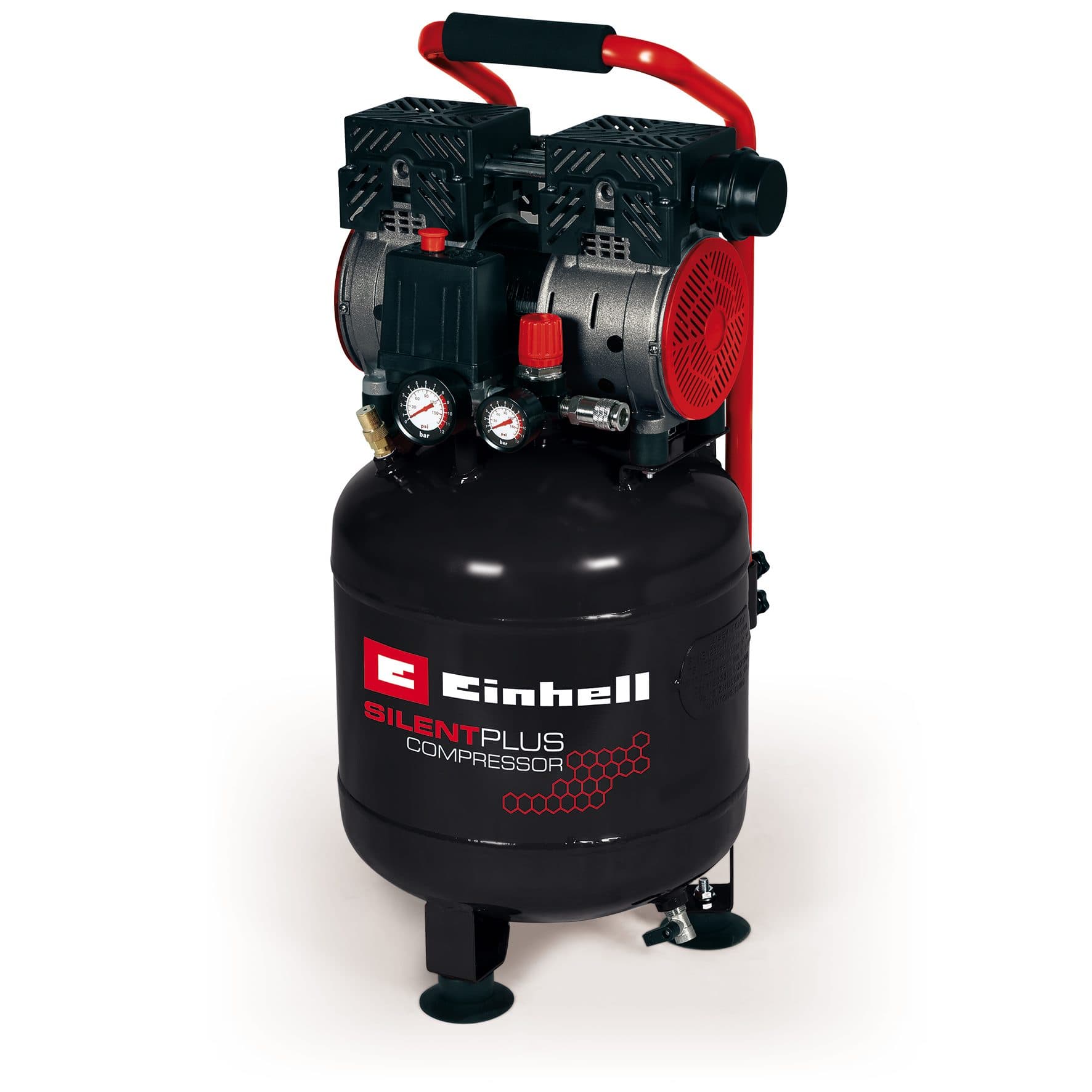 Einhell Kompressor TE-AC 135/24 Silent Plus | Schwarz