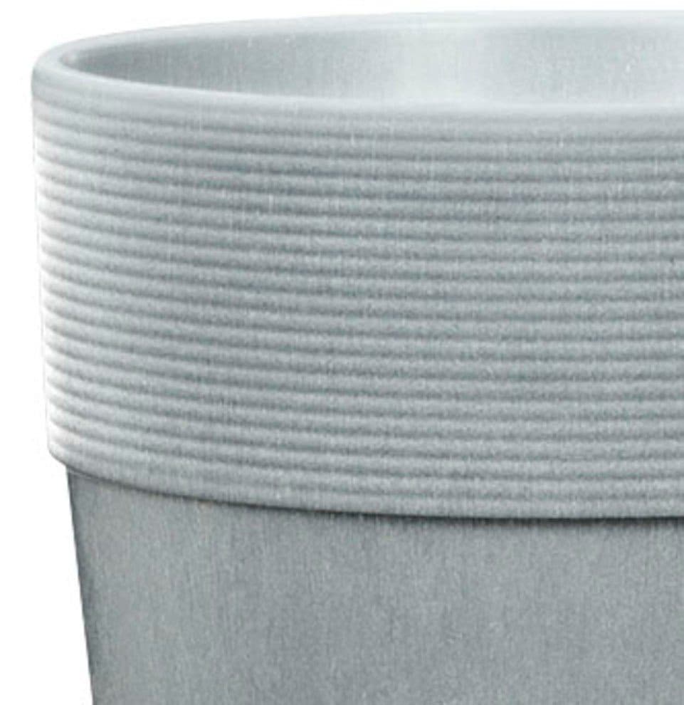 Scheurich Blumentopf CONCRETE 40/266 GROOVE+ | Grau
