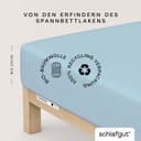 Schlafgut Spannbettlaken CASUAL | Blau