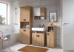 welltime Badmöbel-Set MANI | Holztöne