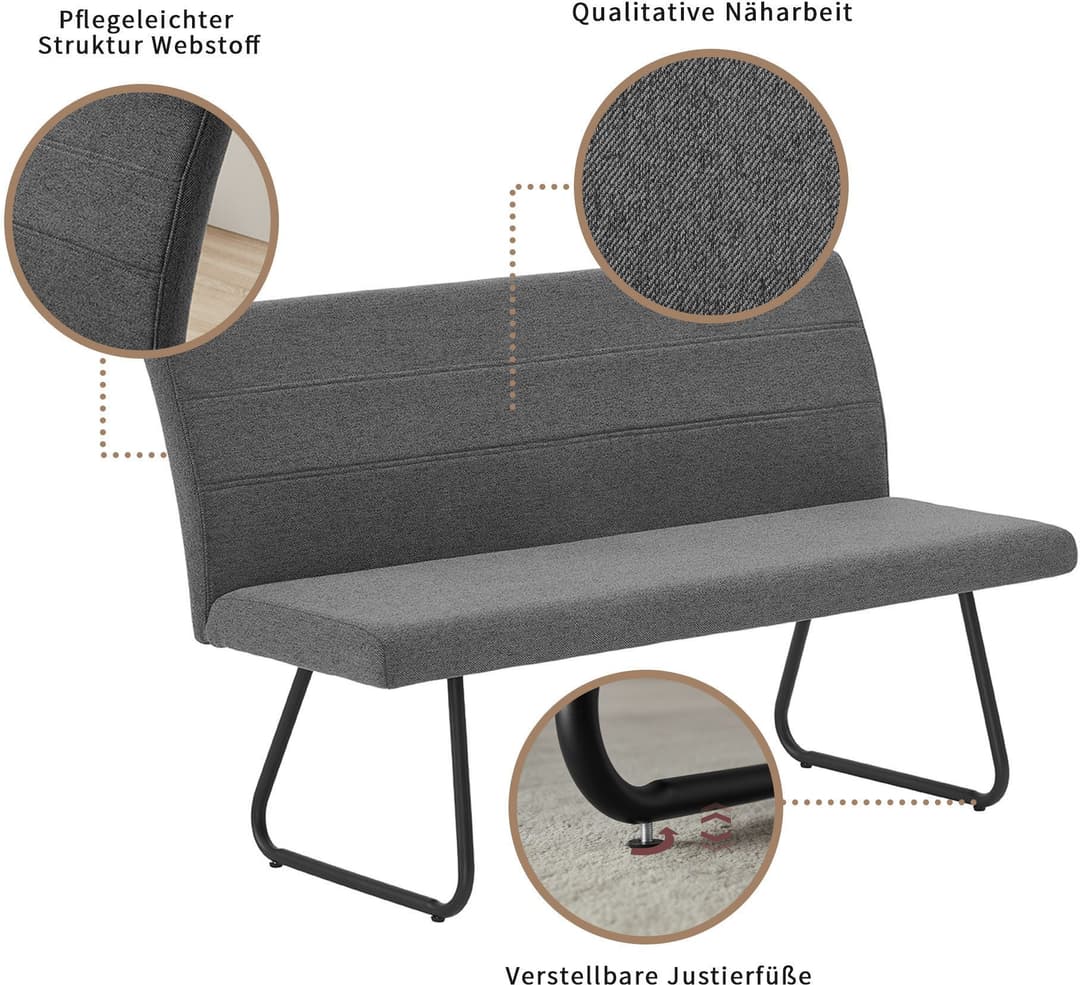 OTTO home Bank Blee | Grau