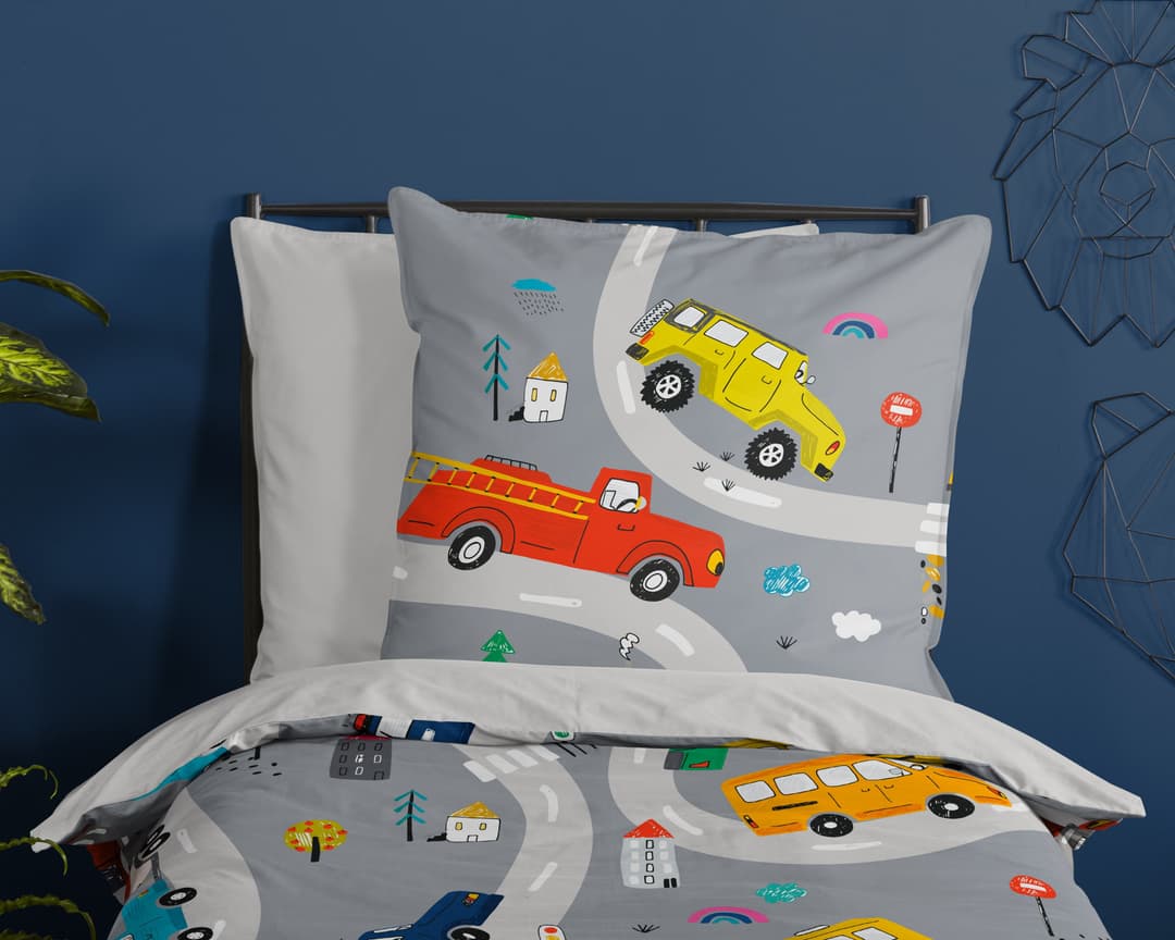 PURE luxury collection Kinderbettwäsche Voyage | Grau