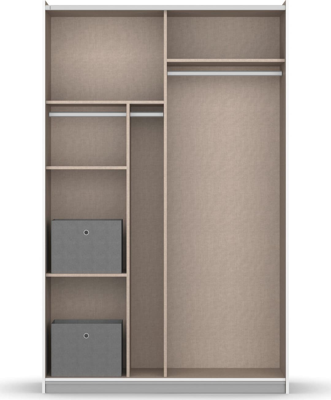 rauch Schwebetürenschrank REFLECT | Weiß