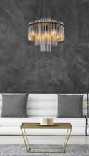 GLOBO LIGHTING Pendelleuchte GORLEY | Silber 2