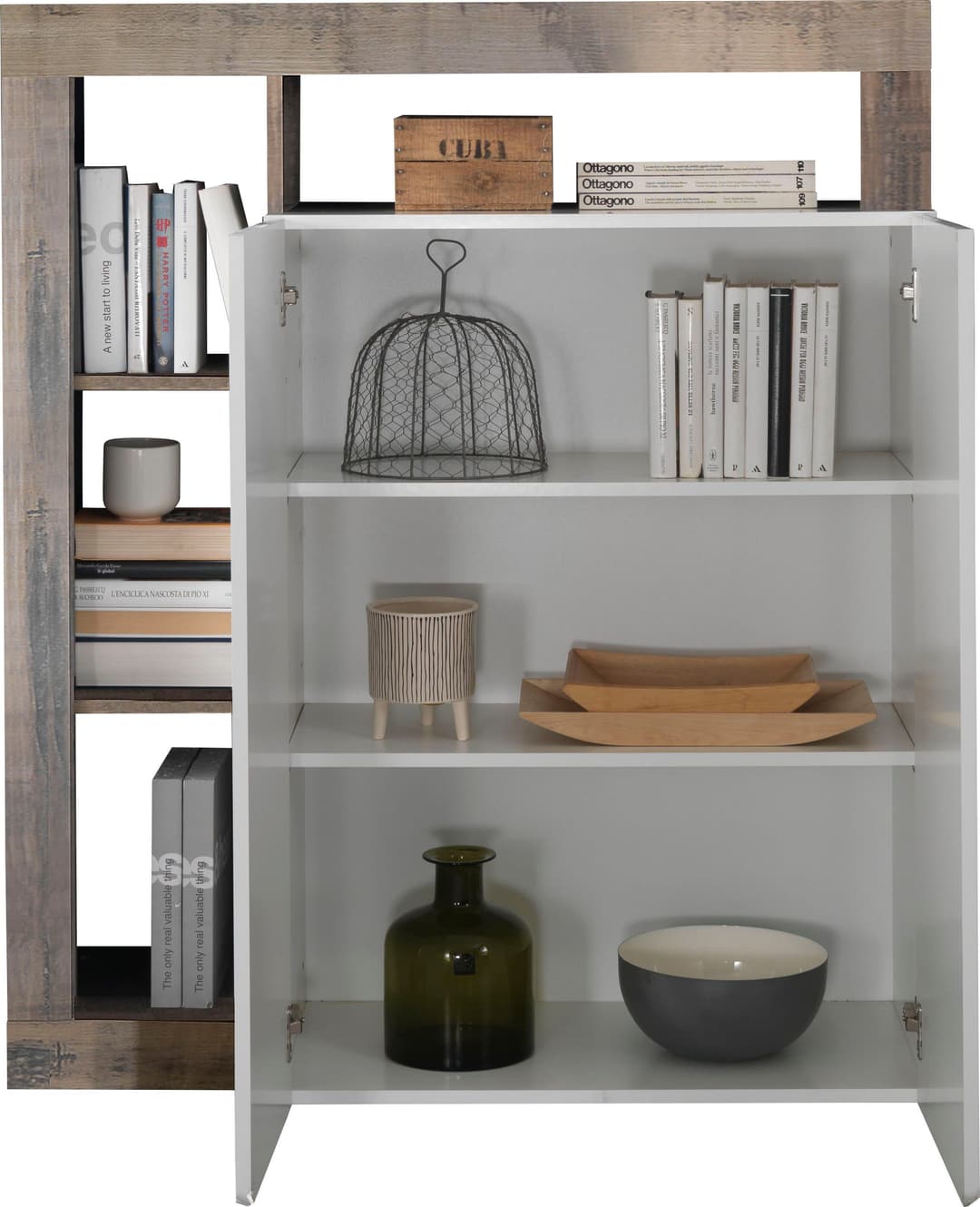 Home affaire Highboard Hamburg | Weiß