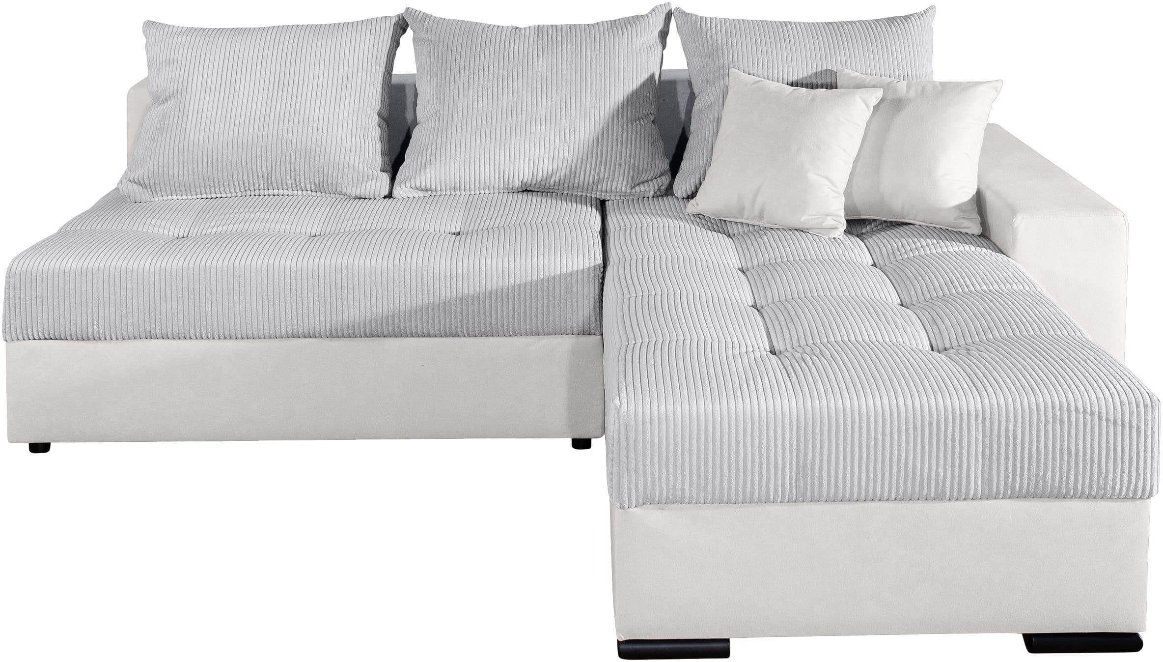 COLLECTION AB Ecksofa Josy L-Form | Grau