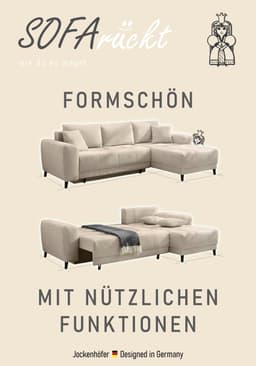 Jockenhöfer Gruppe Ecksofa Beverly L-Form | Beige