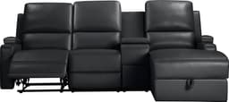OTTO home Ecksofa NAPORI Multimediasofa | Schwarz
