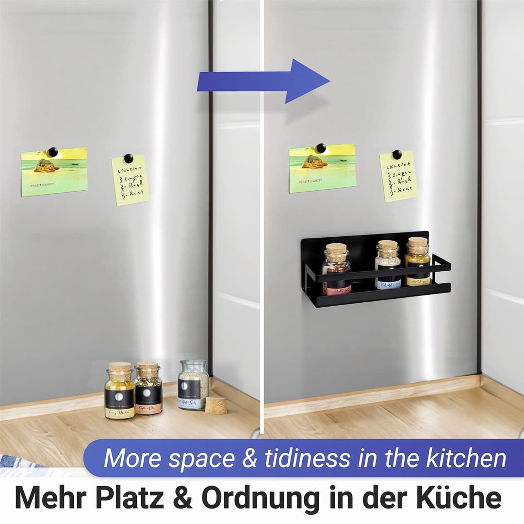 WENKO Gewürzregal Ima | Schwarz