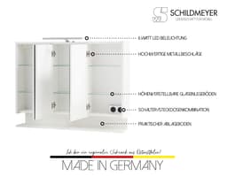 INOSIGN Spiegelschrank List | Weiß