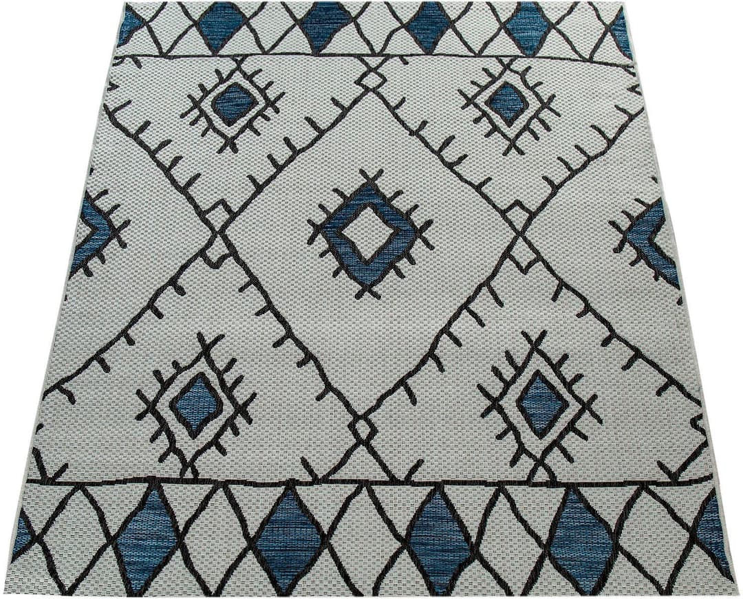Paco Home Teppich Kuba 124 | Blau