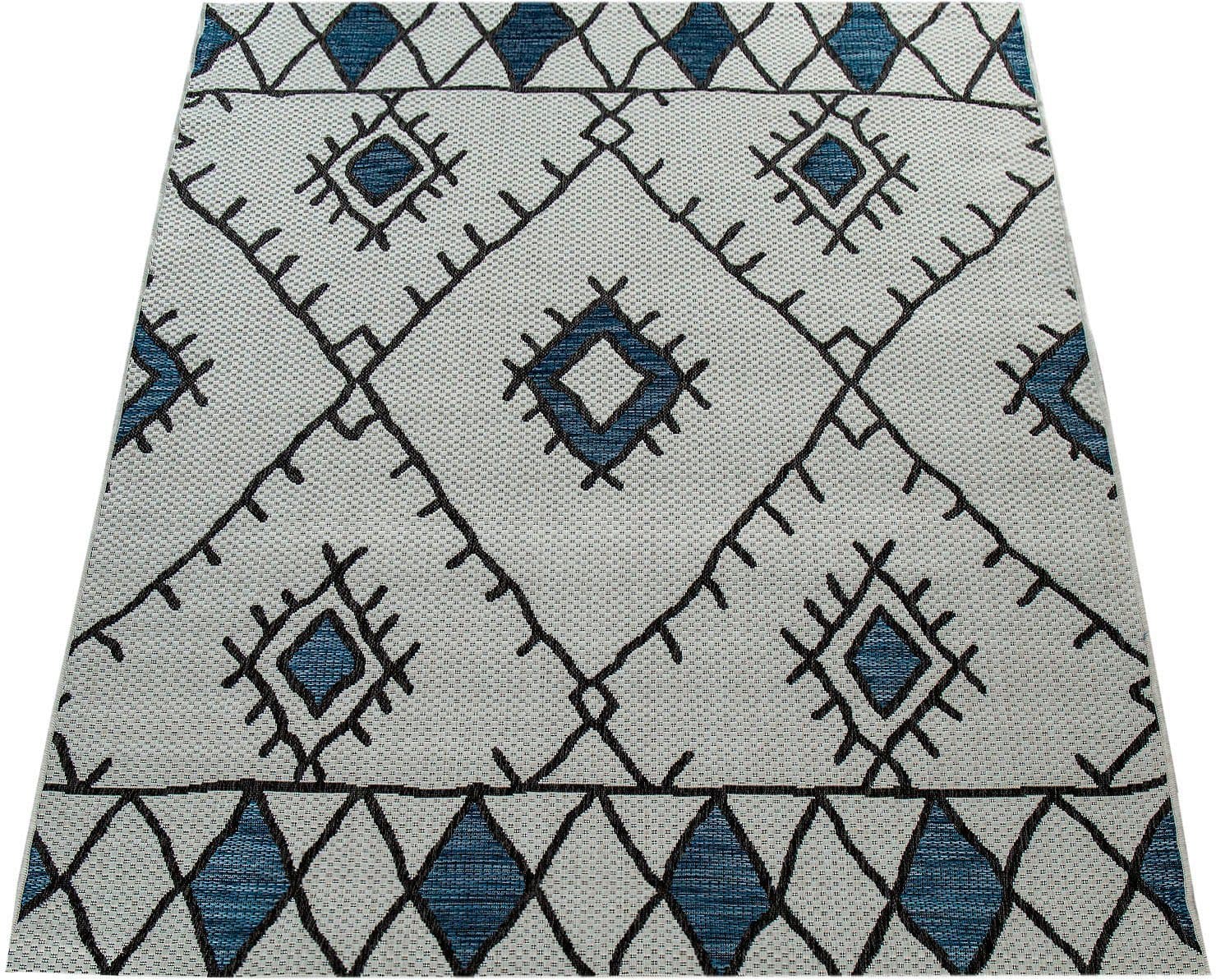 Paco Home Teppich Kuba 124 | Blau