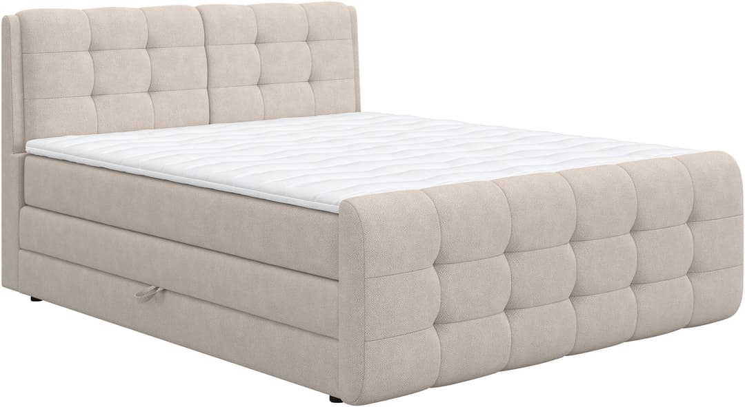 COTTA Boxspringbett Fort mit Bettkasten | Beige