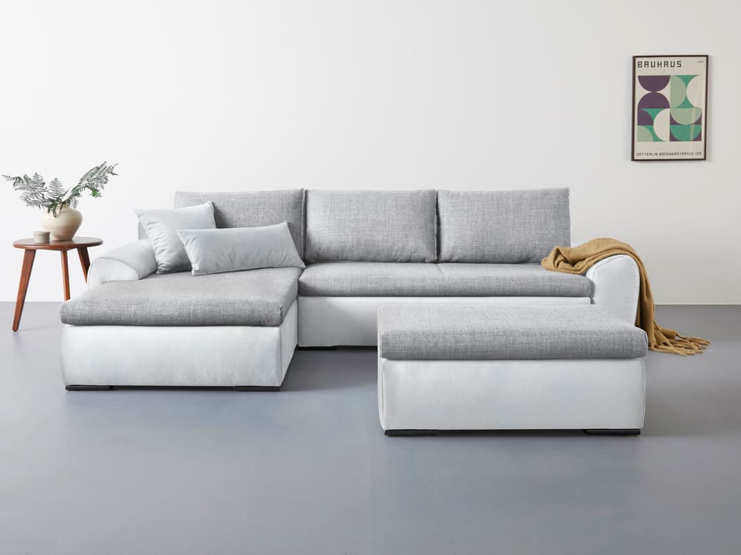 Home affaire Ecksofa Win L-Form | Grau