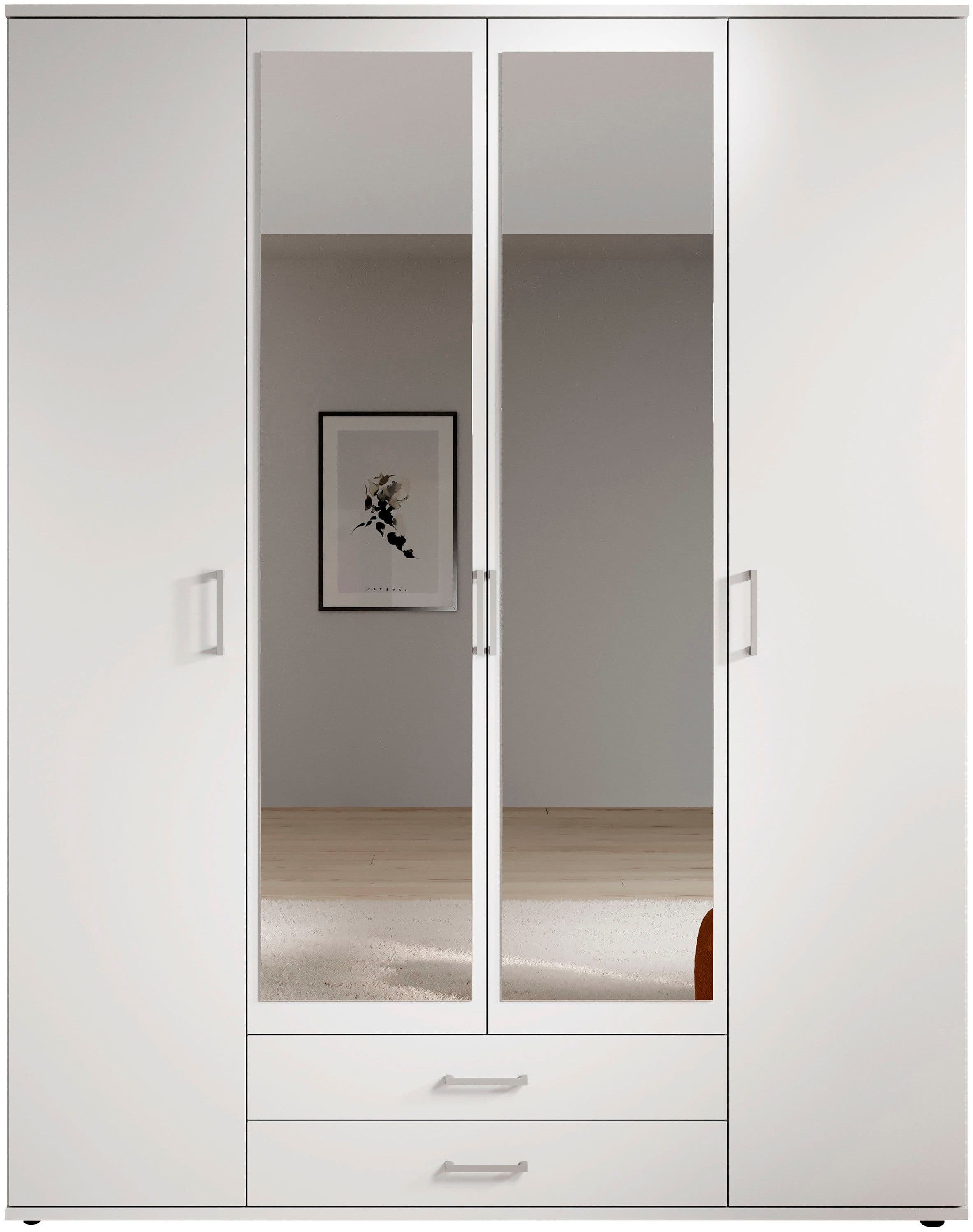 Schlafkontor Kleiderschrank Karl | Weiß