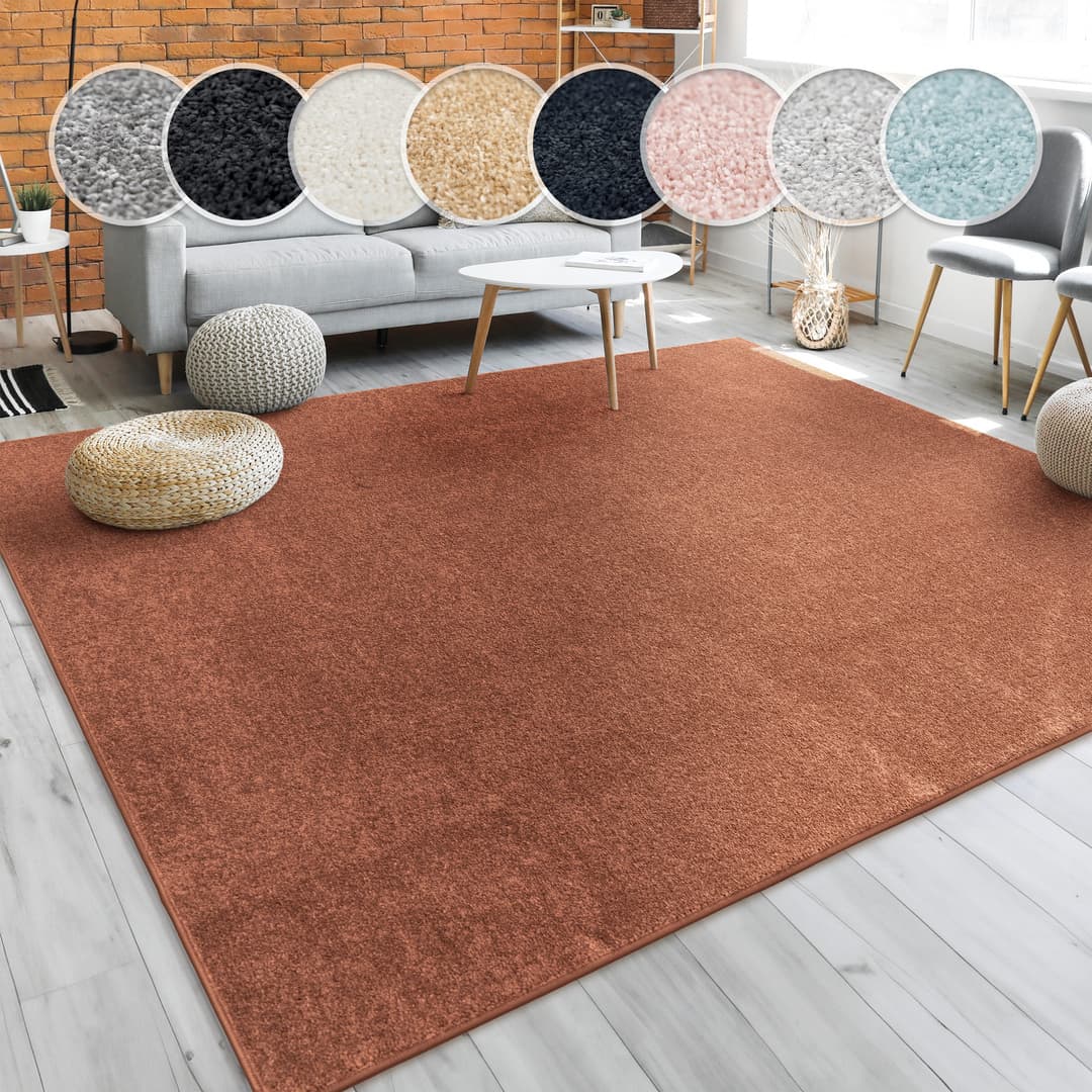 Paco Home Teppich Porto 890 | Kupfer