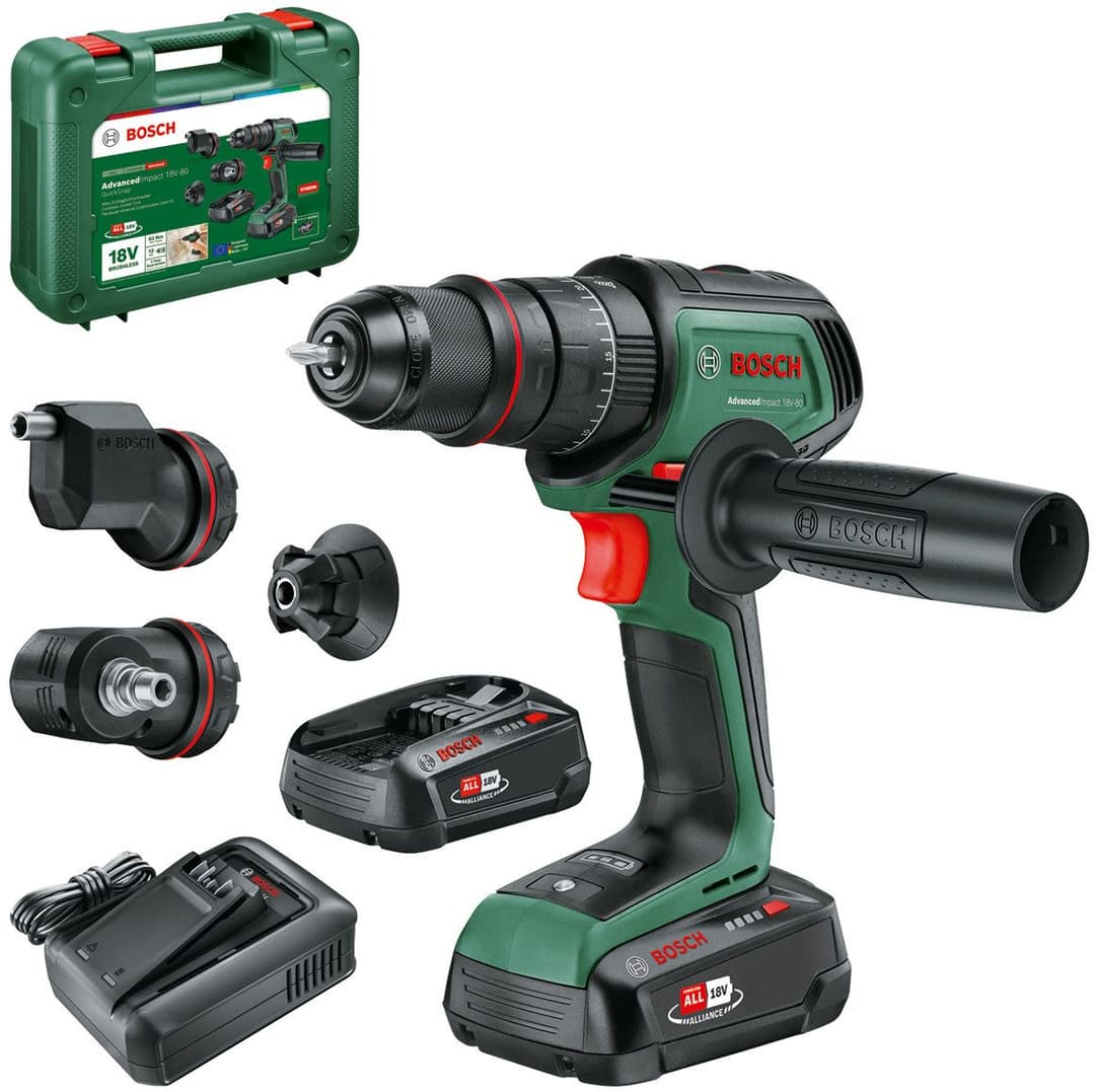 Bosch Home & Garden AdvancedImpact 18V-80 QuickSnap | Grün