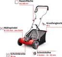 Einhell Akku-Rasenmäher Spindelmäher GE-HM 18/38 Li-Solo | Rot 3