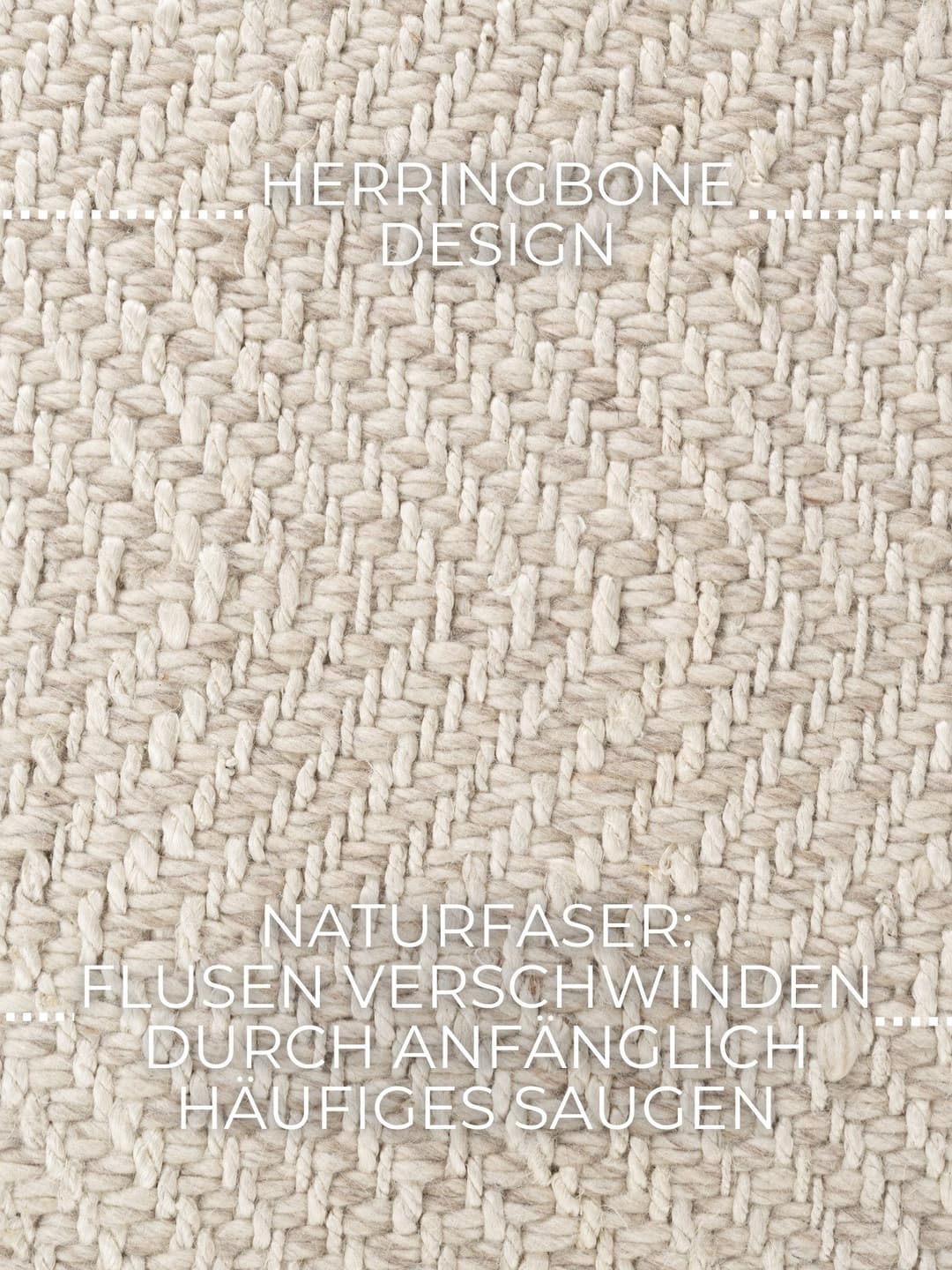 ELLE DECORATION Wollteppich Majoli | Beige