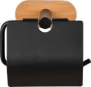 WENKO Toilettenpapierhalter Turbo-Loc® Orea Bamboo | Schwarz 3