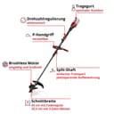Einhell Akku-Motorsense GP-BC 36/430 Li P BL-Solo | Rot 2