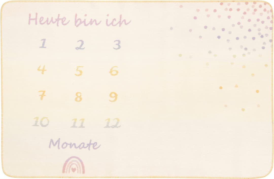 Biederlack Babydecke Milestone | Mehrfarbig