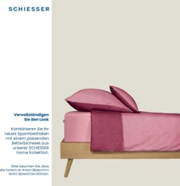 Schiesser Spannbettlaken Finni | Rosa