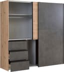 FORTE Schwebetürenschrank Winn | Holztöne 4