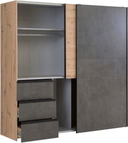 FORTE Schwebetürenschrank Winn | Holztöne