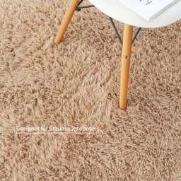 OTTO home Hochflor-Teppich Leava | Braun
