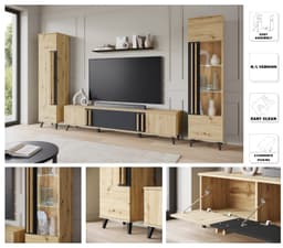 Home affaire Wohnwand Helsinki | Braun