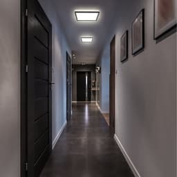 B.K.Licht Panel LED Deckenleuchte | Schwarz